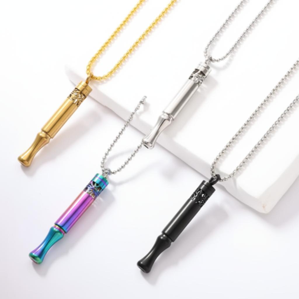 AuraReset™ Breathing Necklace in gold, silver, rainbow and black colors